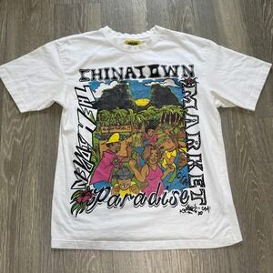 Chinatown Market‎ Mad Riddim Paradise Tee White Medium Short Sleeve Streetwear